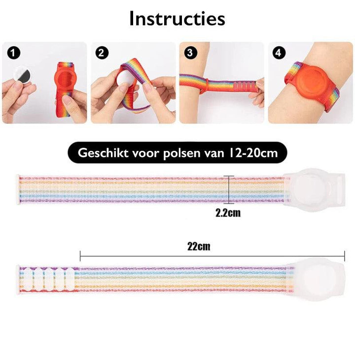 Klittenband Armband Geschikt voor AirTag - Consumerce