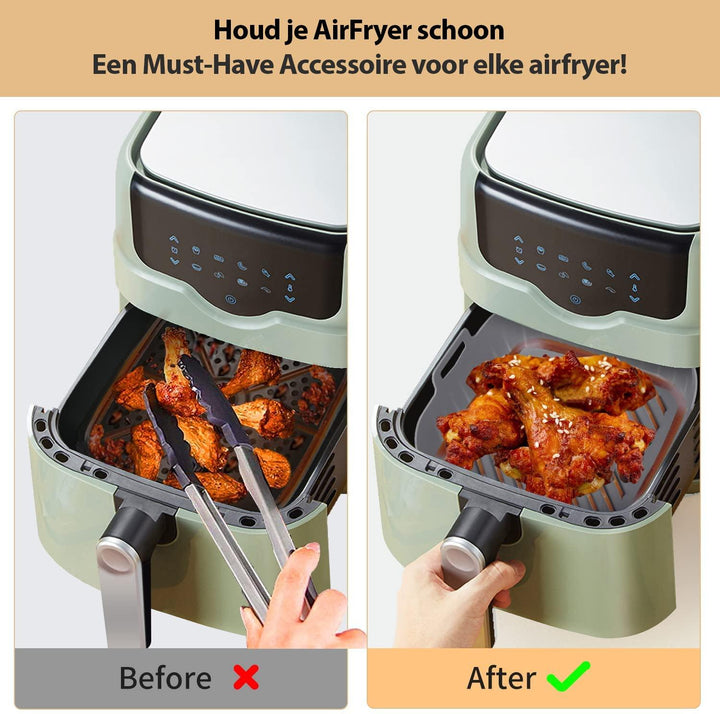 Siliconen AirFryer Mand L - Consumerce