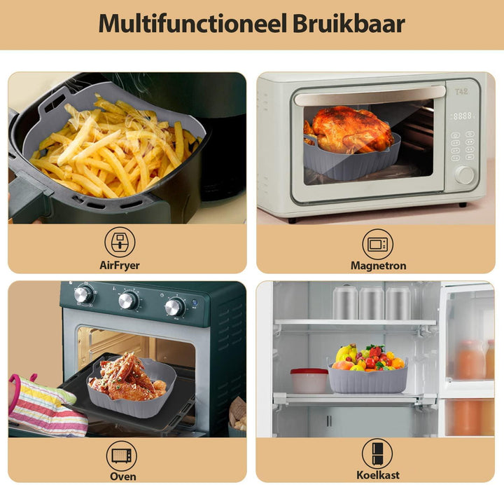 Siliconen AirFryer Mand L - Consumerce