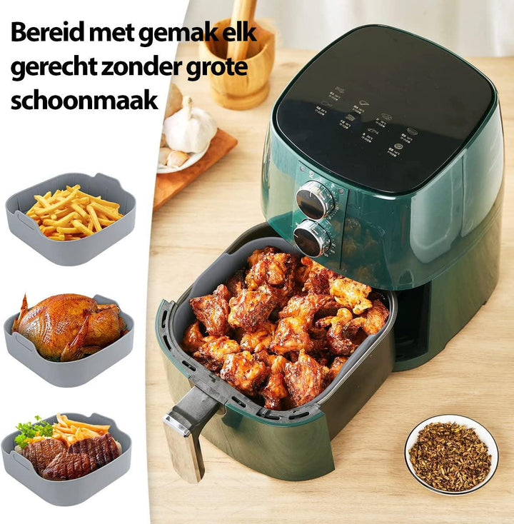 Vierkante Siliconen Bakplaat voor AirFryer XXL - Consumerce