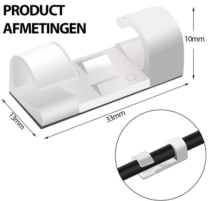 Set van 20 Kabelclips - Consumerce