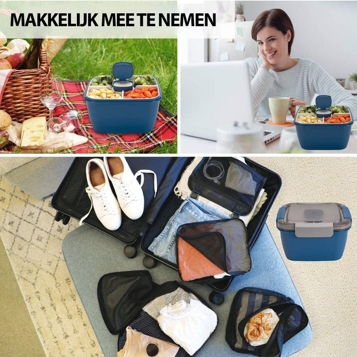 Luxe Meerlaagse Lunchbox met Vakjes - Consumerce