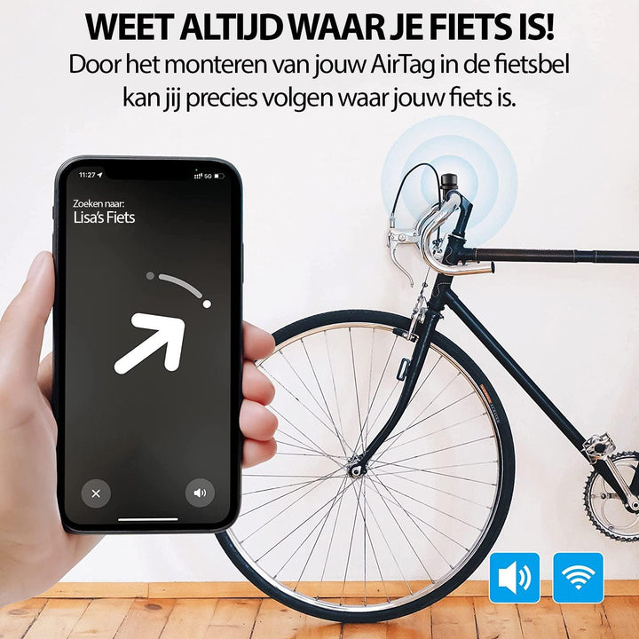 Fietsbel Geschikt voor Apple AirTag - Consumerce