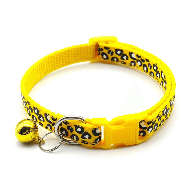 Dierenhalsband met Leopard Print en Belletje - Consumerce