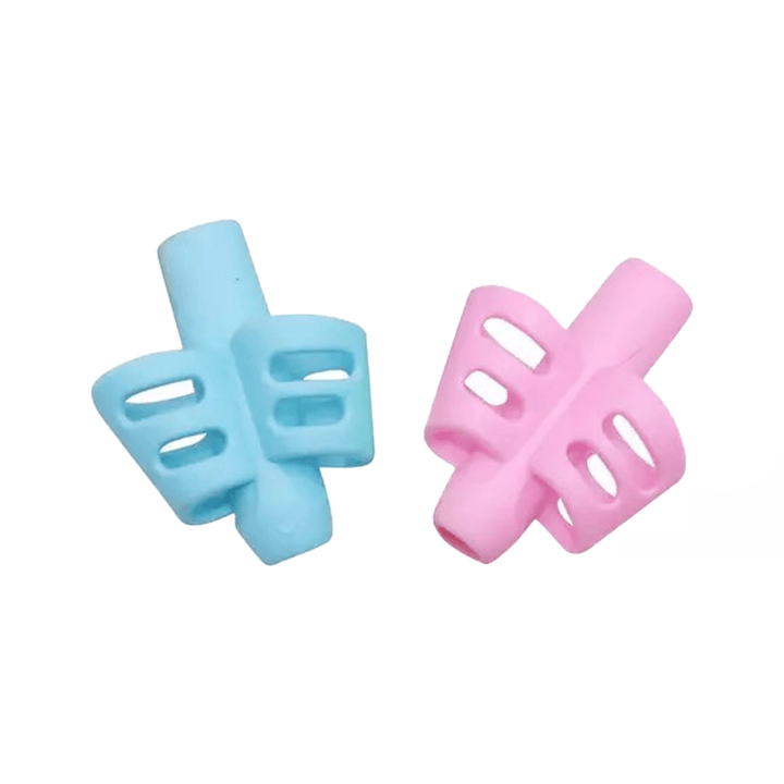 Vingergrip Schrijfhulp Roze en Blauw 2-Stuks - Consumerce