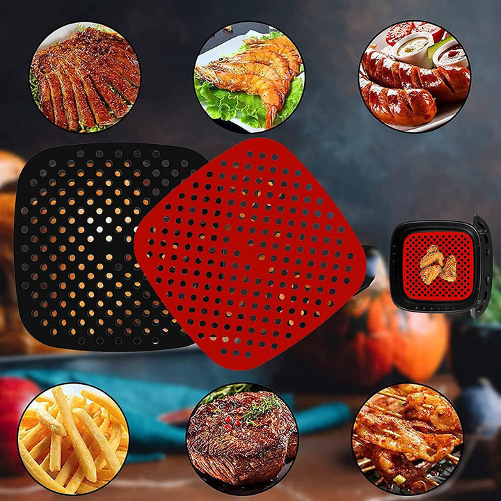 AirFryer Bakmat Vierkant Zwart - Consumerce