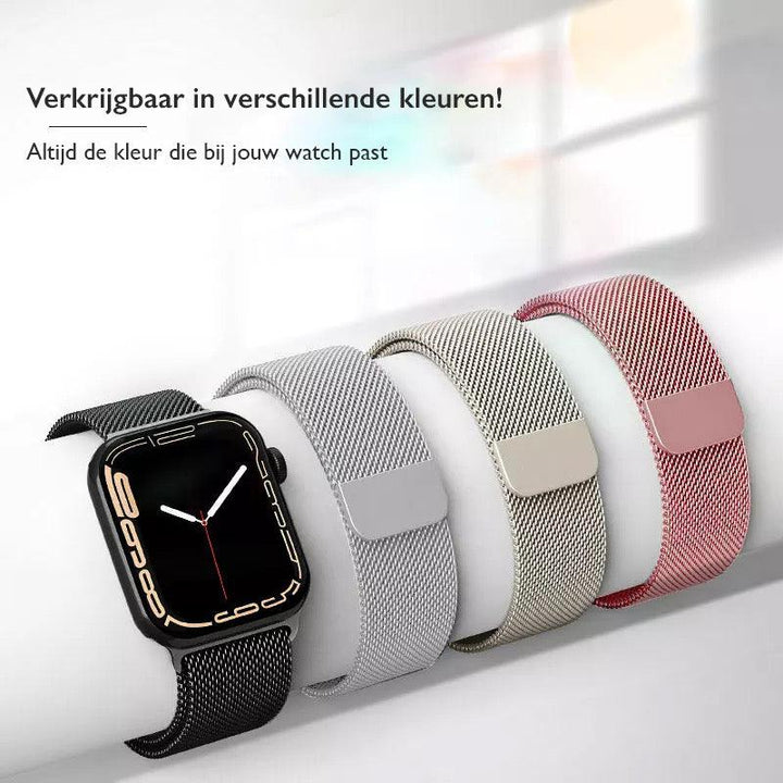 Stalen Milanese Smartwatch Band Geschikt voor Apple Watch - Consumerce